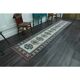 1970s Vintage Turkish Handmade Wool & Cotton Beige Runner Rug 84x402
