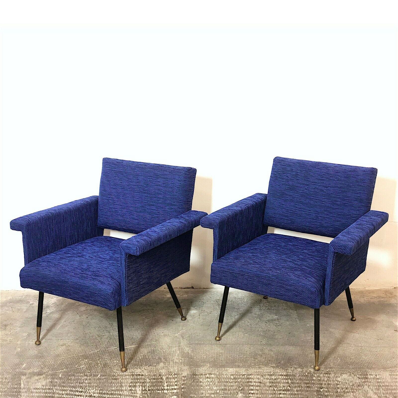 Pair of lounge chairs Renzo Minotti, Italy, 60s