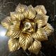 Golden flower wall lamp