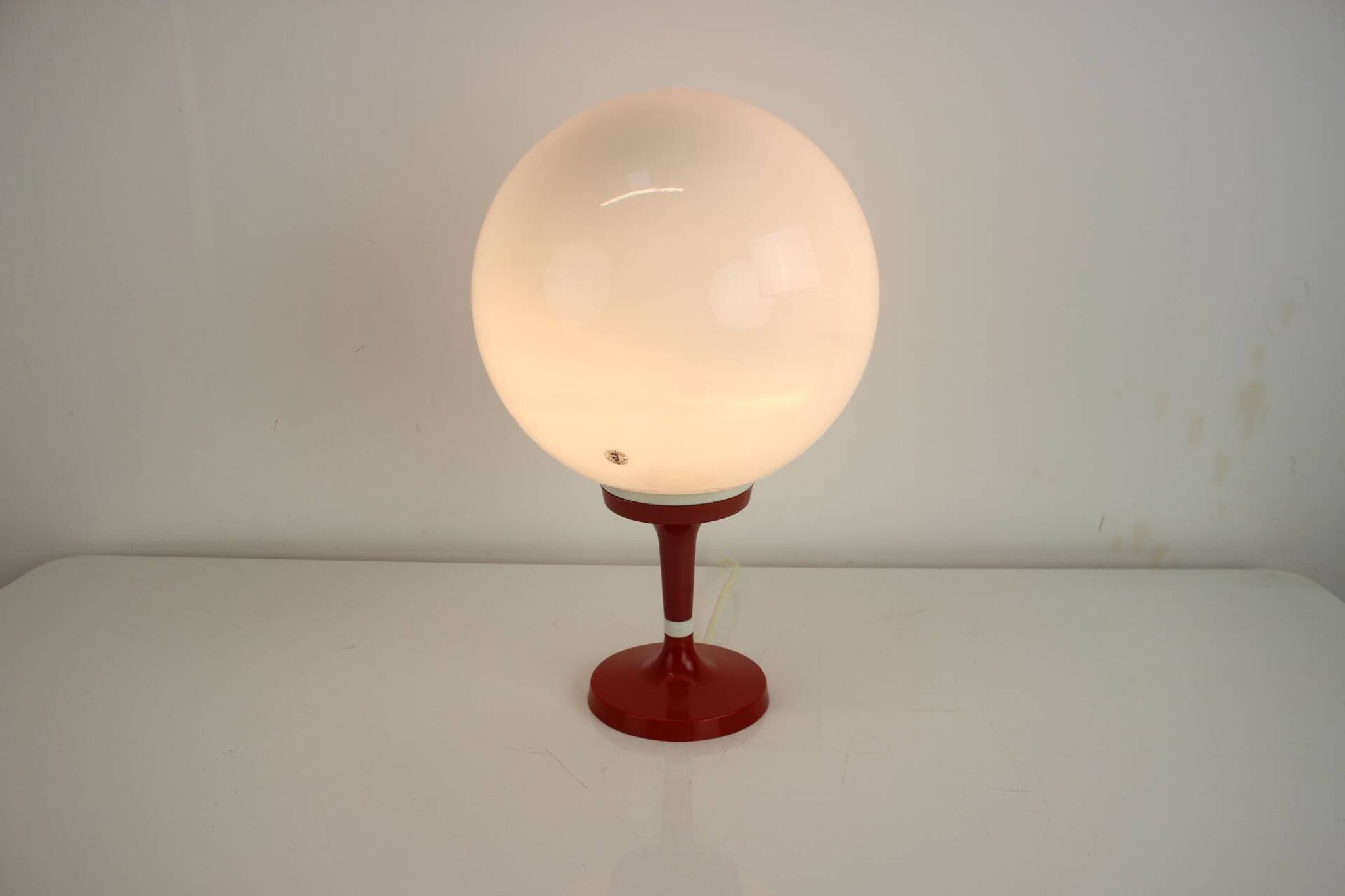 Vintage Table Lamp Osvetlovaci Sklo Valasske Mezirici, 1970s