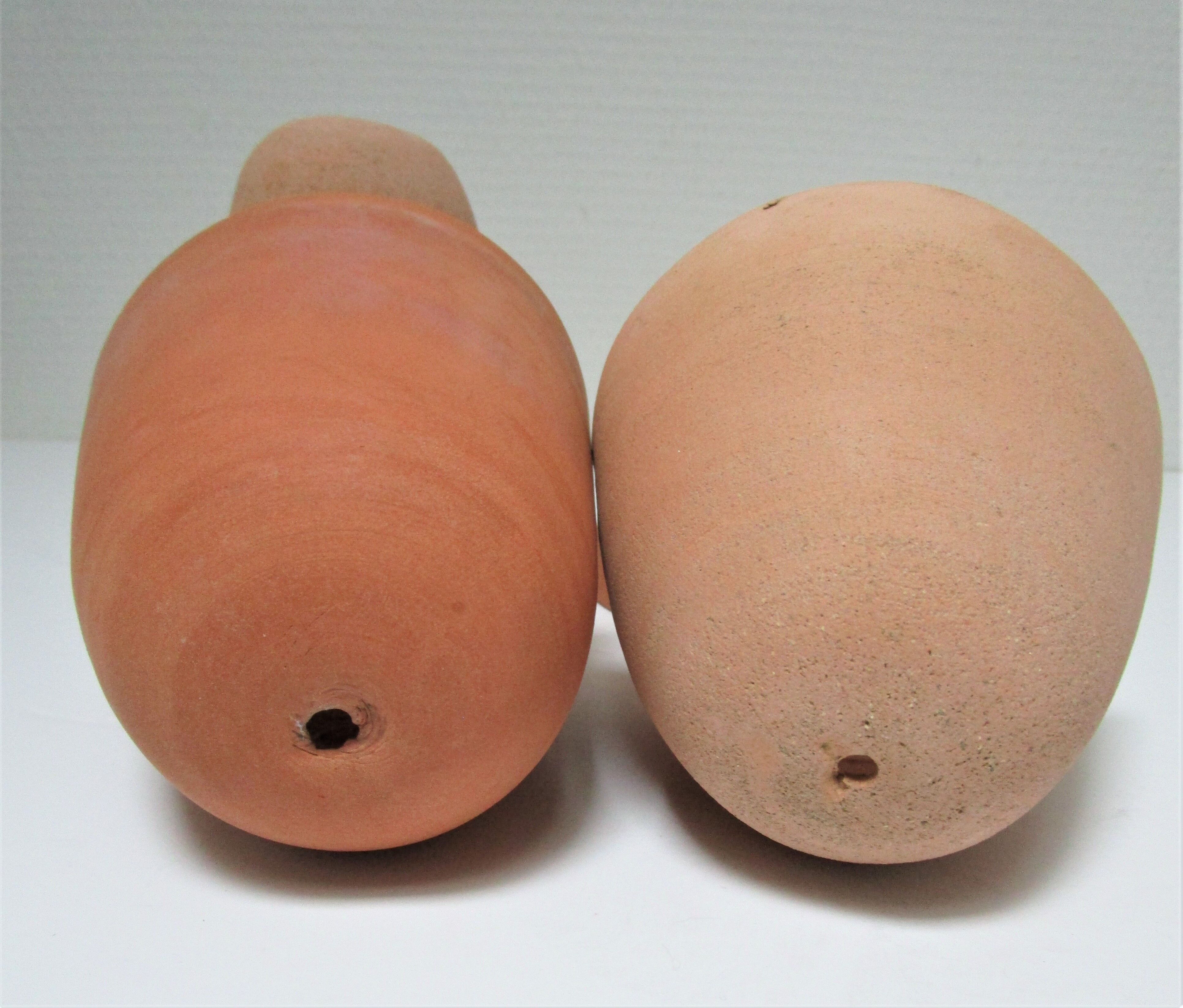Four bells for seedlings in vintage terracotta