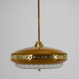 Space Age Metal Pendant by LUDIB Bratislava, Czechoslovakia, 1960s