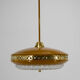 Space Age Metal Pendant by LUDIB Bratislava, Czechoslovakia, 1960s