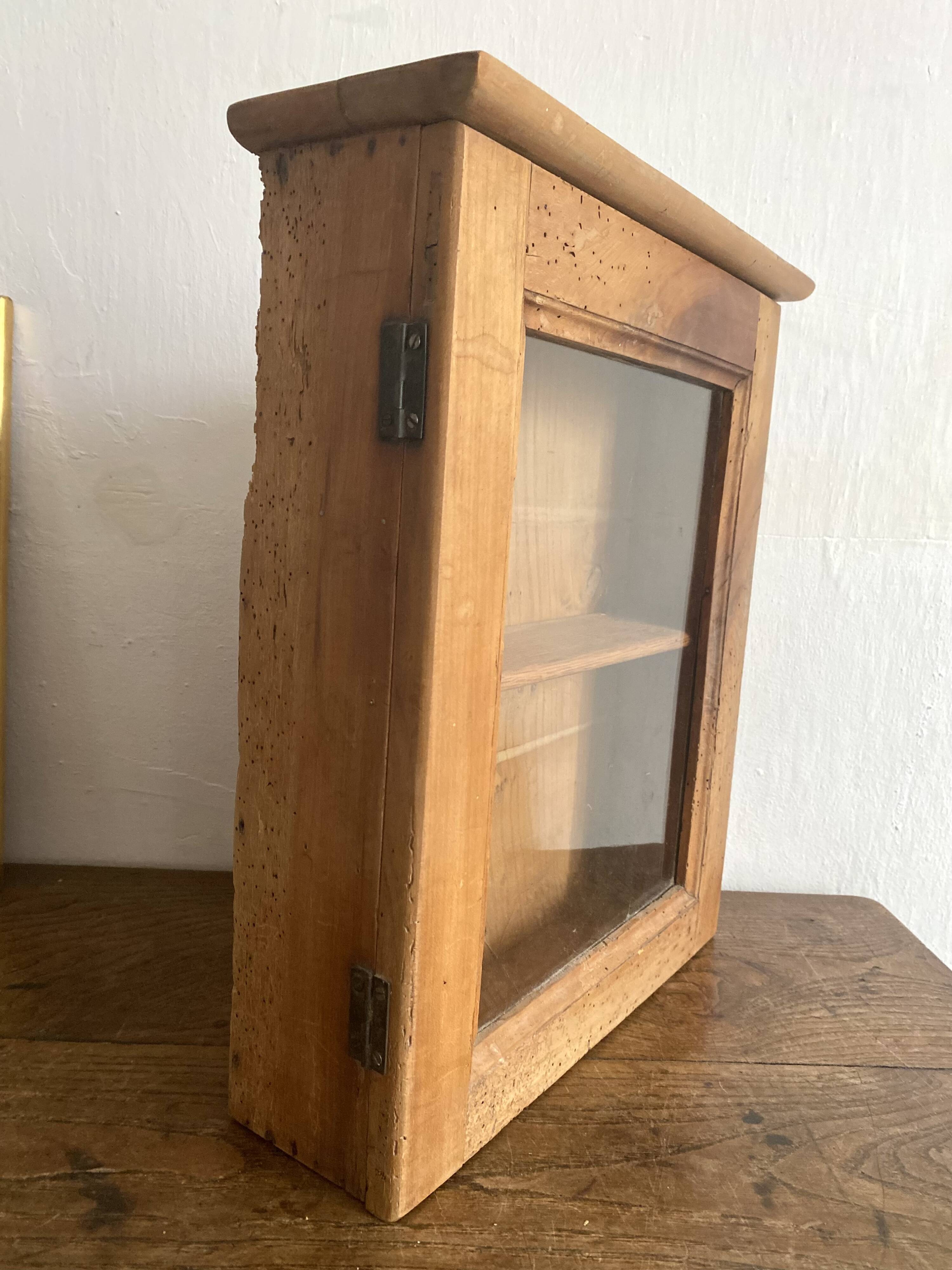 Wall cabinet, old display case