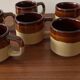 Lot de 6 tasses à moka grés vernissé