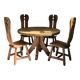 De Puydt Brutalist Dining Room in Solid Oak