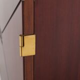 Vintage bar cabinet with brass markings