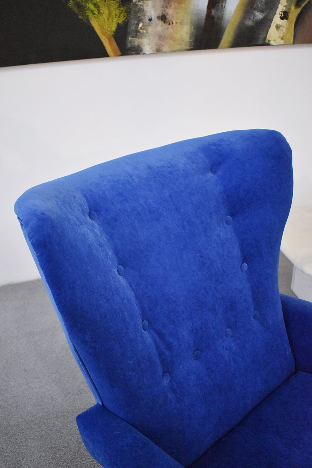 Austrian wingback armchair