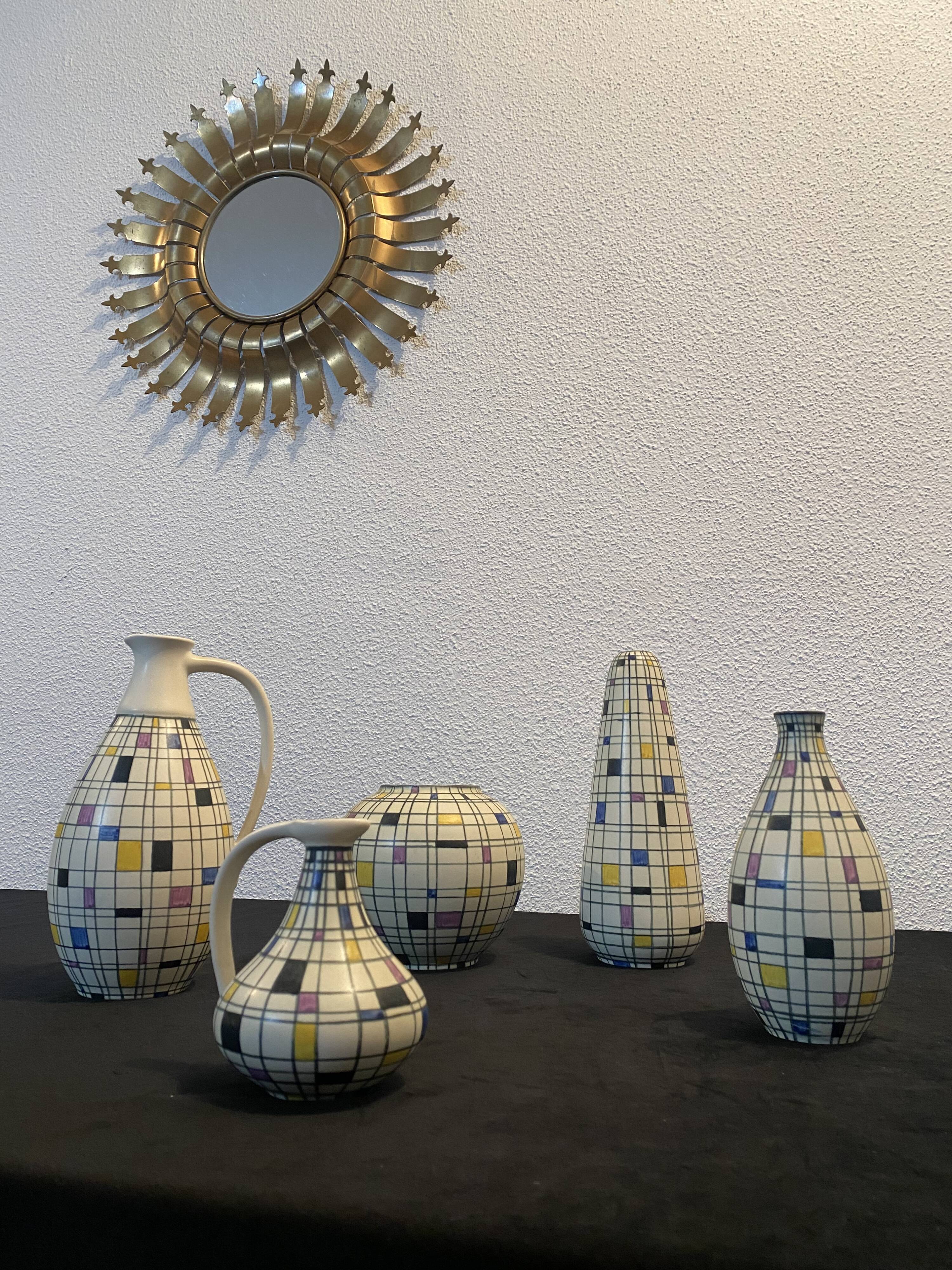 Lot of vases Villeroy and Boch ceramic vintage