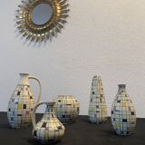 Lot of vases Villeroy and Boch ceramic vintage