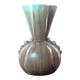 Vintage vase Made in Belgium 333 in turquoise brown ceramic
