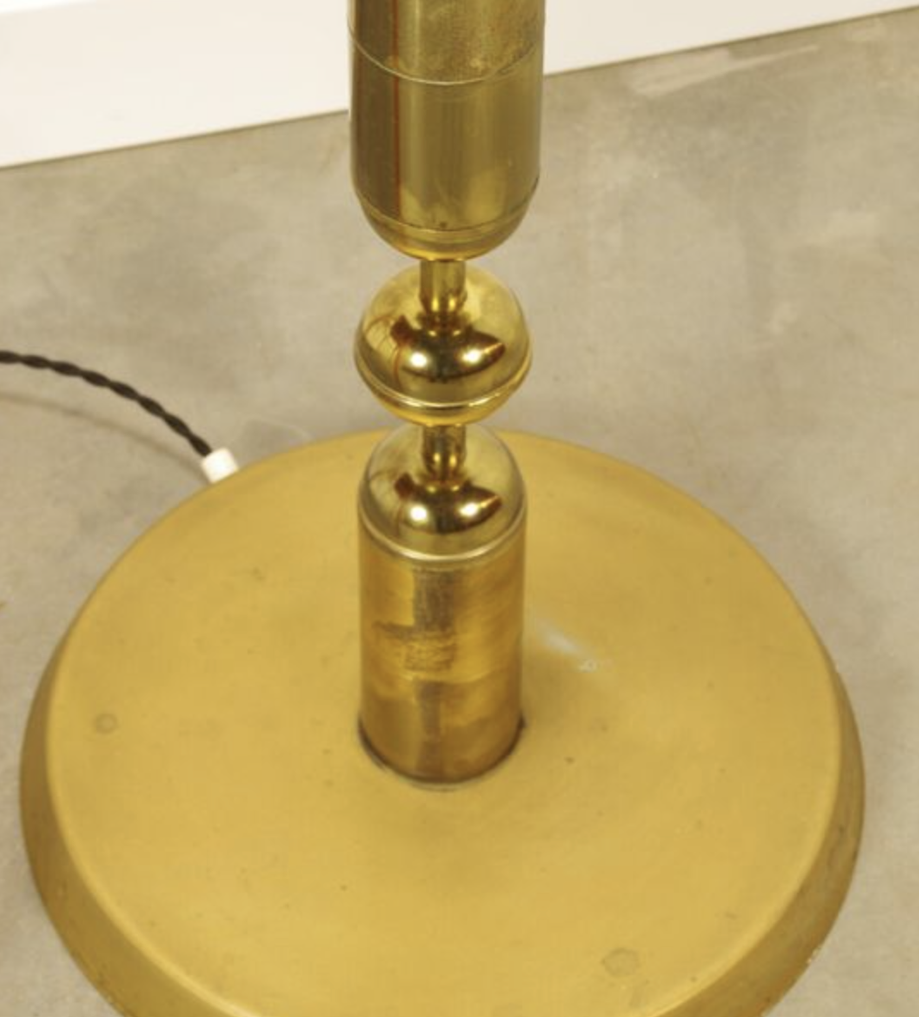 Vintage brass floor lamp | Kamenicky Senov