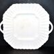 Antique octagonal dish in English "Bone China" opaque cream earthenware COPELAND SPODE England