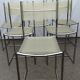 Set of 6 chrome spaghetti chairs model 101 of Belotti for Alias of the 70s-80s
