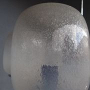 Luster chrome metal and blown glass 1970
