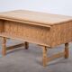 Brutalist Oak Desk by Henning Kjærnulf, Denmark, 1960s