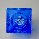 Magnifying lighter by Antonio Imperatore, blue murano glass, Italy, 1970