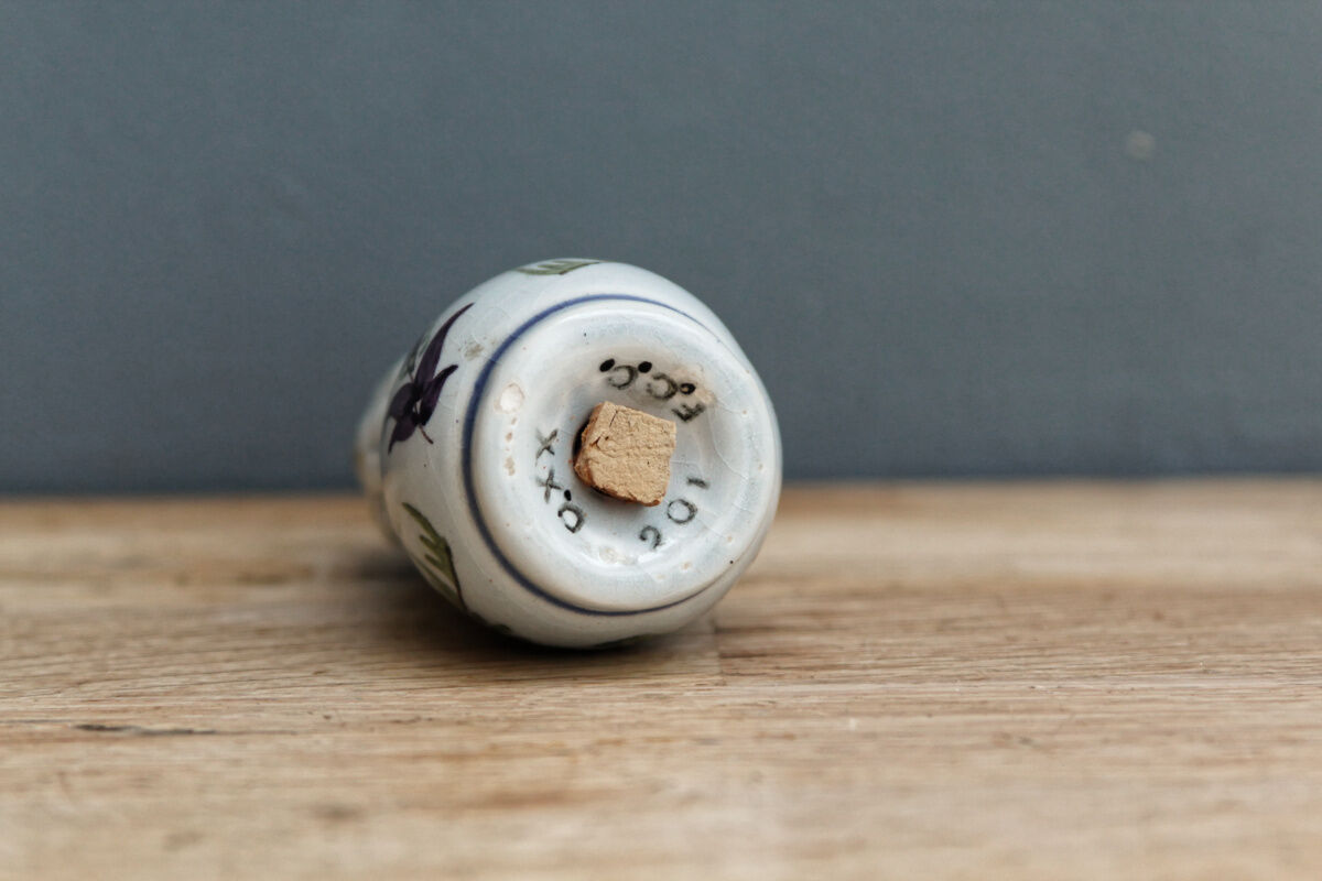 Small earthenware salt shaker