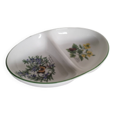 Plat  en porcelaine anglaise Royal Worchester Herbs