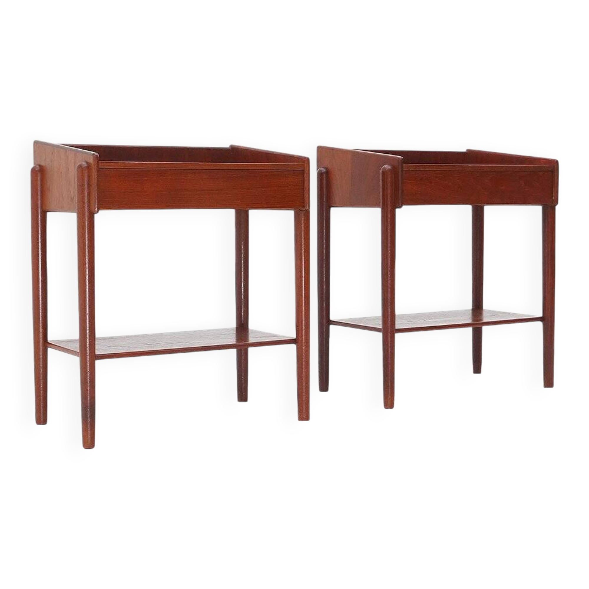 Bedside tables by Børge Mogensen for Soborg Mobler, 1950s, set of 2.