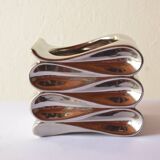 Vintage mercury glass flower pot