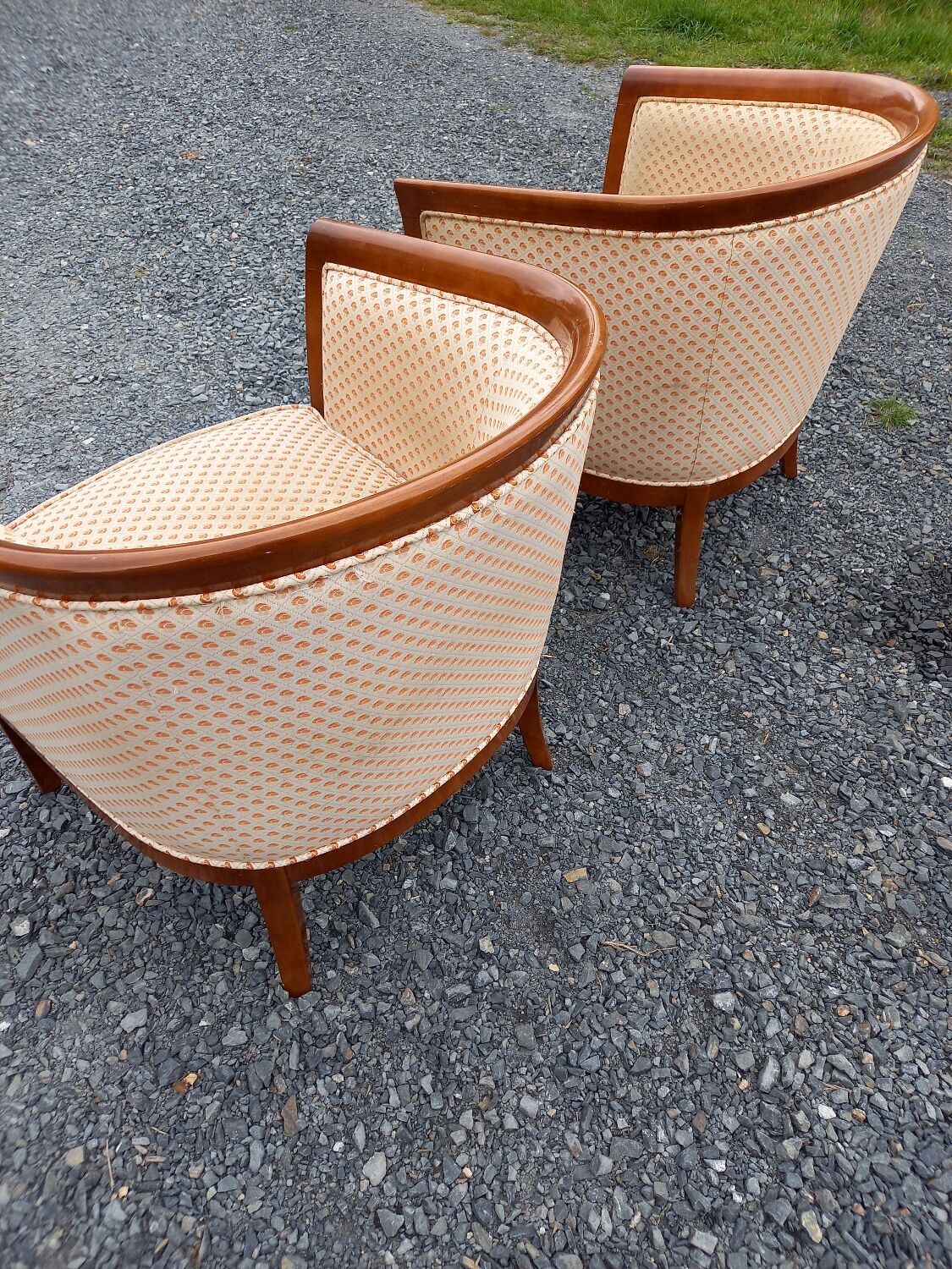 Paire de fauteuils art deco