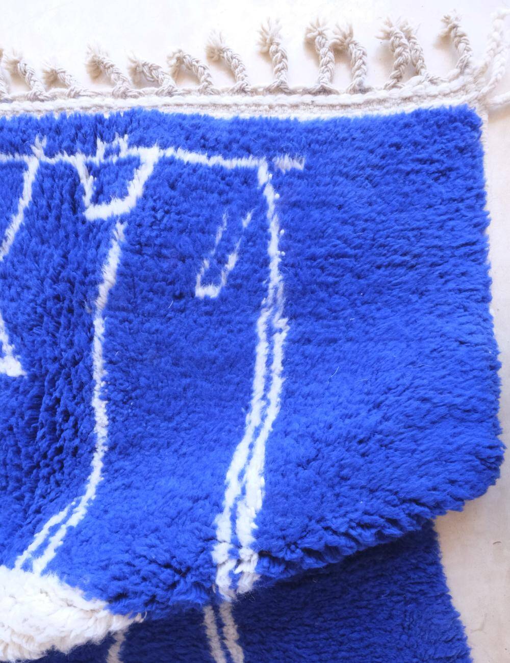 Tapis bleu marocain