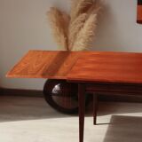 Vintage teak and afromosia dining table – extendable Scandinavian design