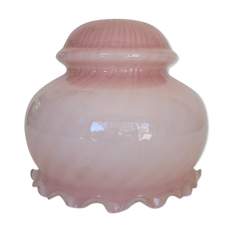 Suspension / abajour opaline pink