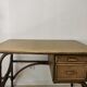 Rattan desk and vintage canning