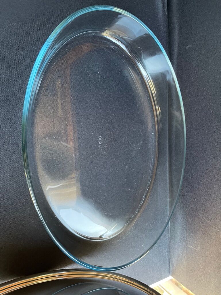 Rino Greggio - OLRI and Pyrex - Large serving dish - Modern - Silver metal, Glass