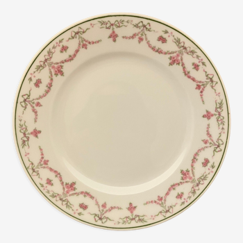 Plat sur pied en porcelaine de Limoges