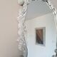 Mirror floral decoration patinated gray 38€