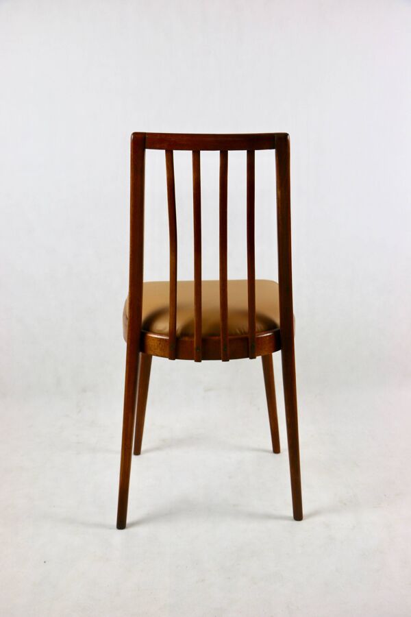 Chaise de Salle à Manger en Cuir Naturel Marron Camel, 1970s