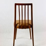 Camel Brown Natural Leather Dining Chair, 1970s