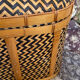 Woven bamboo storage chest
