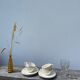 4 tasses beige Sarreguemines unies