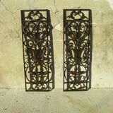 Pair of wrought iron door grilles from Dammarie