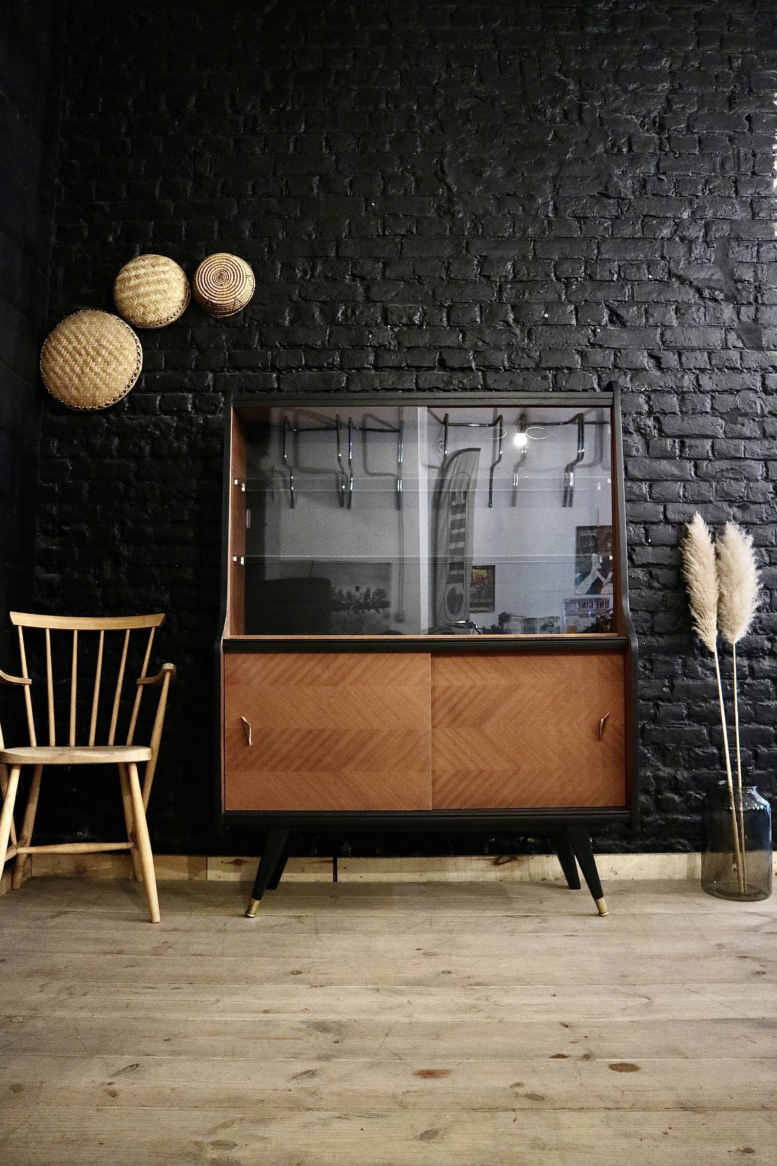 Restored vintage showcase buffet