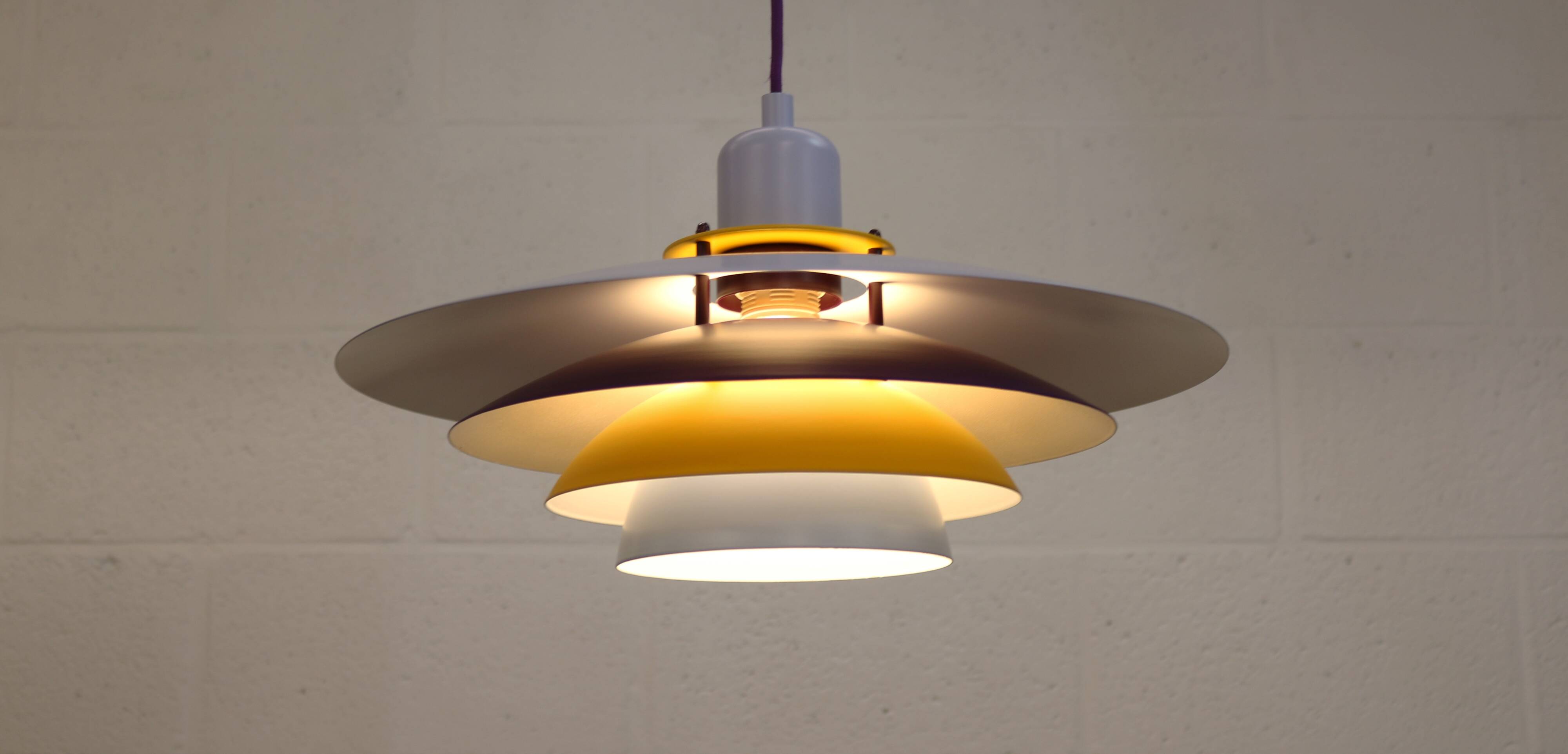 Colorful Danish Pendant Lamp by Belid – 1980s