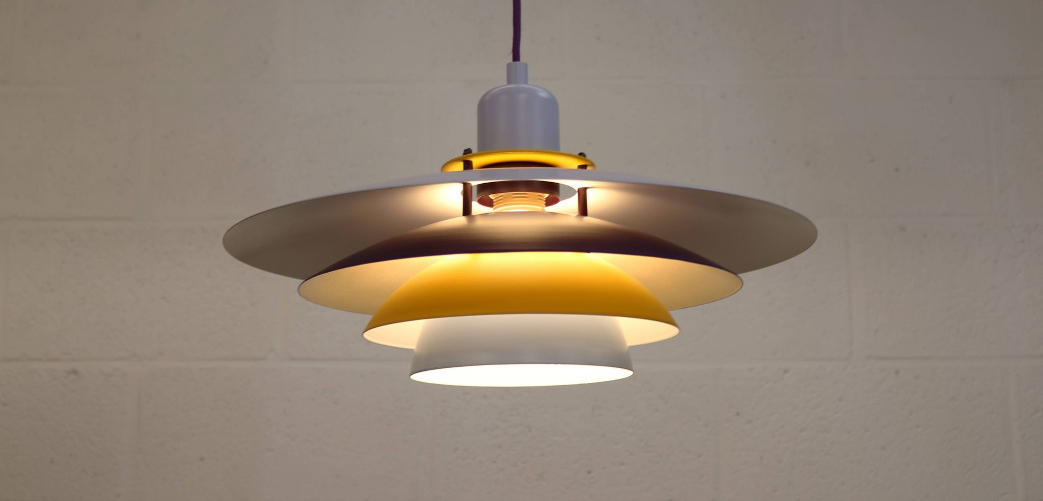 Colorful Danish Pendant Lamp by Belid – 1980s