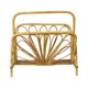 French Rattan Magazine Rack Boho Style Sixties