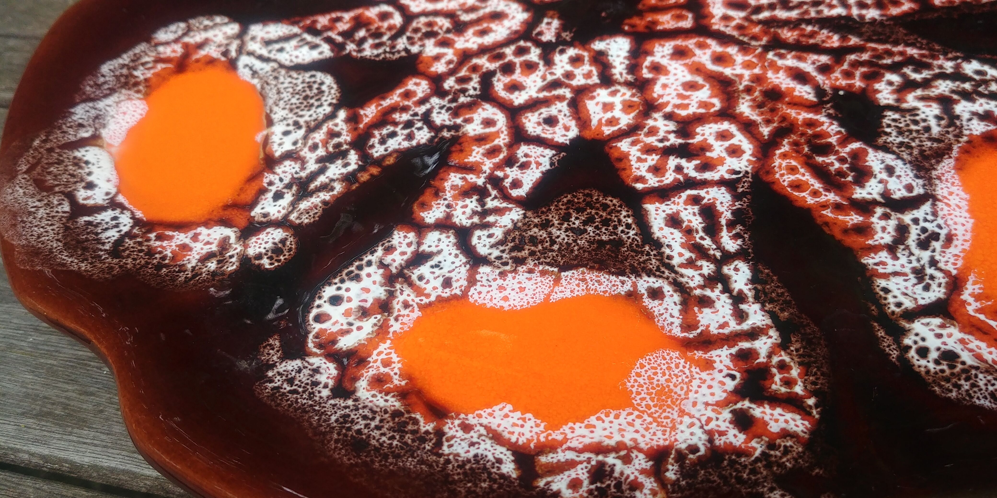 Vallauris tabletop serving dish in Vintage Vintage glazed ceramic 70s