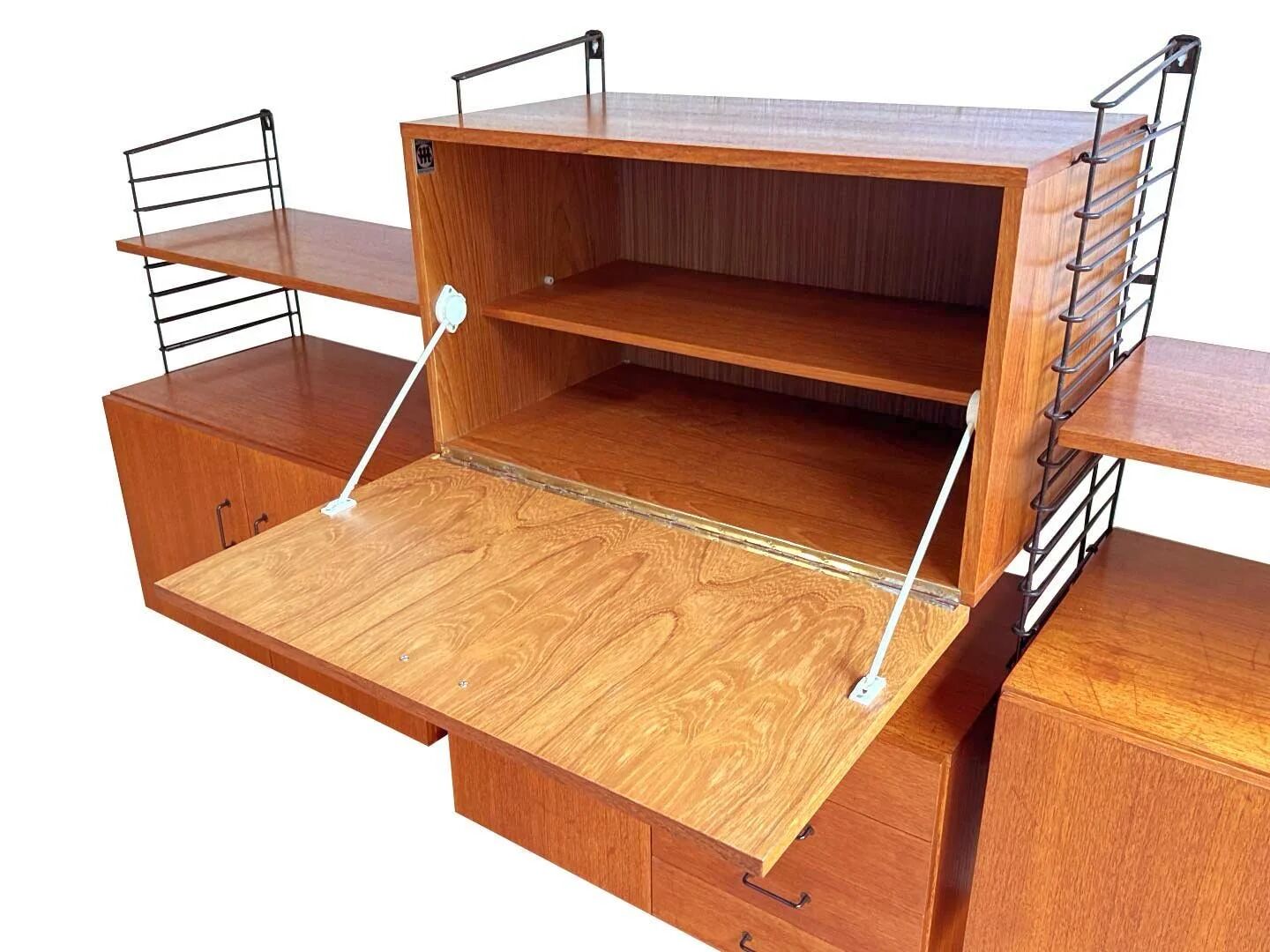 Musterring teak modular wall system – wide wall unit