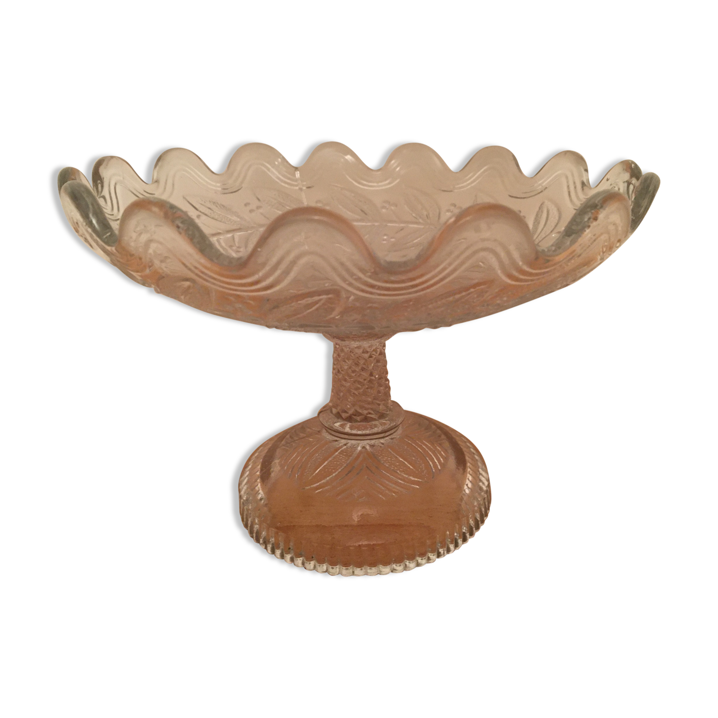 Old vintage glass fruit cup 1960