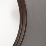 Italian design 1960s vintage Teak wood wall mirror