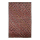 Burgundy Red Star Pattern Vintage Kilim Rug, 194x314Cm