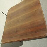 Art Deco square table in solid walnut, 14 people