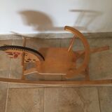 Vintage wooden rocking horse