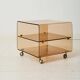 Side table on wheels, Michel Dumas, Roche Bobois, 1970